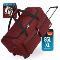 Valiză cu roți, roșie, 85L