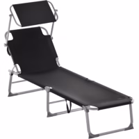 Șezlong de grădină Hawaii antracit aluminiu 190x60x30cm