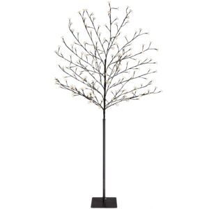 Lampă de interior/exterior cu brad înflorit, alb cald, 220 cm, cu telecomandă