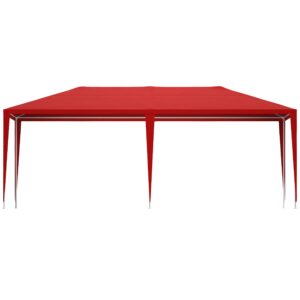 Tendă de protecție Rimini Roșu 3x6m cu protecție UV 50+