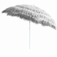 Umbrelă Hawaii Gri Deschis Ø160cm Protecție UV 30+