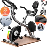 Bicicletă de fitness Eagle cu 4 senzori de puls, compatibilă cu aplicația