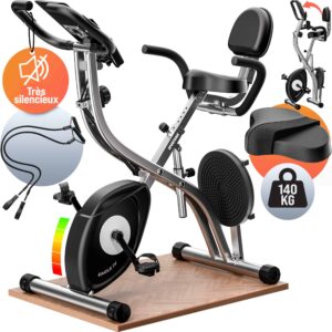 Bicicletă de fitness Eagle cu 4 senzori de puls, compatibilă cu aplicația