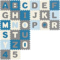 Covoraș puzzle, 86 de piese, albastru