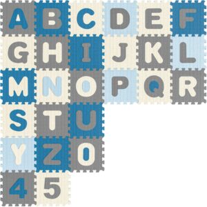 Covoraș puzzle, 86 de piese, albastru