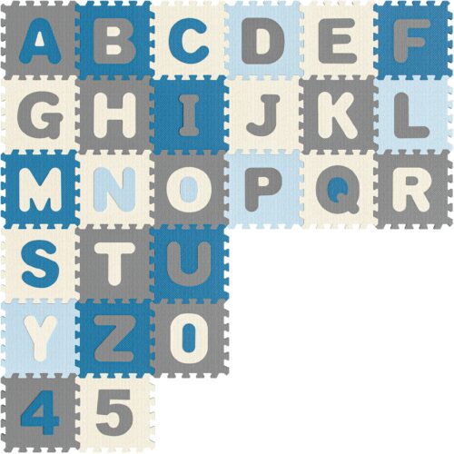 Covoraș puzzle, 86 de piese, albastru