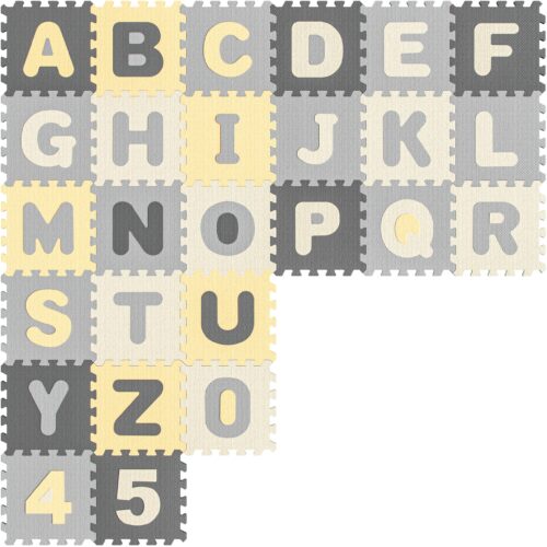 Covoraș puzzle, 86 de piese, gri
