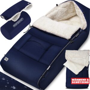 Sac de cărucior pentru bebeluși, bleumarin, cu geantă