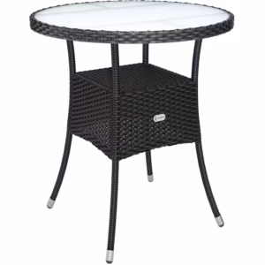 01_1_105691_on_fs_amz_high_de Masă rotundă neagră din poliratan Ø60cm