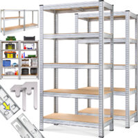 Rafturi rezistente, set de 2, 180x90x40cm, galvanizate, 875kg fiecare