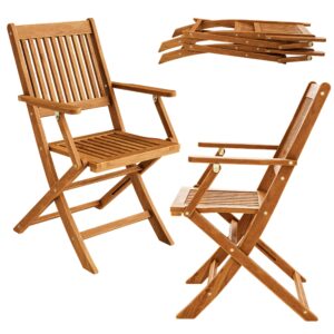 Scaun de grădină Sydney, set de 2, lemn de salcâm, certificat FSC®