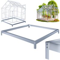 Fundație de oțel pentru seră 190x190x12cm galvanizată