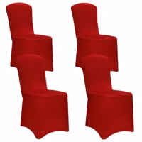 Set de 4 huse de scaun Bordeaux OEKO-TEX®