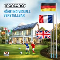 Catarg de steag din aluminiu 650 cm