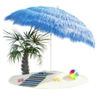 Umbrelă Hawaii Albastră Ø160cm protecție UV 30+