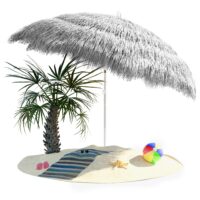 Umbrelă Hawaii Gri Deschis Ø160cm Protecție UV 30+