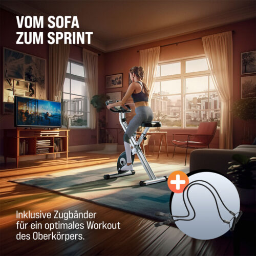 Bicicletă de fitness Eagle2 71x44x110cm pliabilă