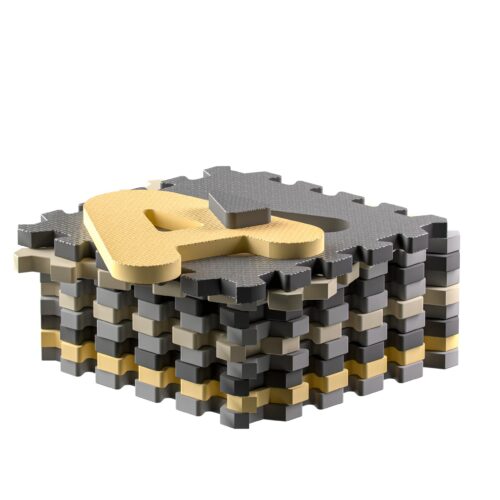 Covoraș puzzle, 86 de piese, gri