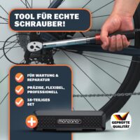 Set de chei dinamometrice cu 18 piese pentru biciclete/motociclete