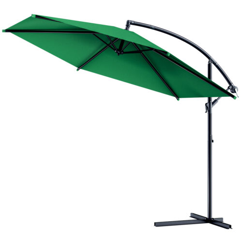 03_104080_on_fs_b2b_low.jpg Umbrelă de soare cantilever Ø300cm aluminiu UV 50+ manivelă și bază verde