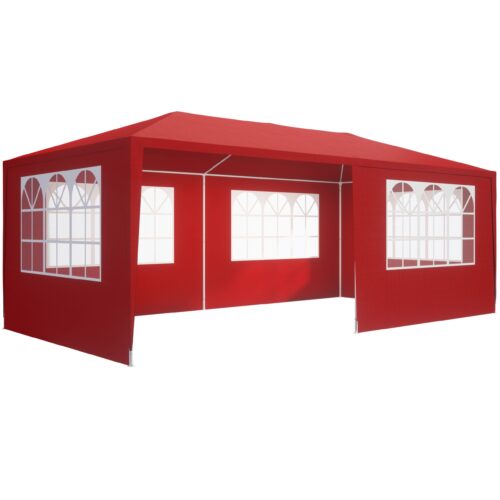 Tendă de protecție Rimini Roșu 3x6m cu protecție UV 50+