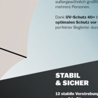 Umbrelă dublă, cremă, protecție UV 80+