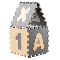 Covoraș puzzle, 86 de piese, gri