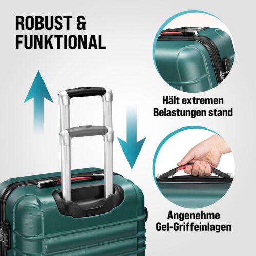 03_109976_on_dts_amz_high_de.jpg Set de valize rigide, 4 piese, cu accesorii, roți 360°, ABS verde