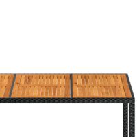 Set de scaune de grădină Verona, 9 piese, poliratan, negru