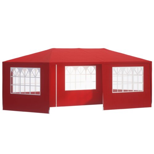 Tendă de protecție Rimini Roșu 3x6m cu protecție UV 50+