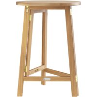 Masă de bar pliabilă din lemn de salcâm, Ø80cm H110cm, rezistentă la intemperii și stabilă