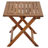 Masă de grădină pliabilă din lemn de salcâm, 46 cm, solidă, economisitoare de spațiu, elegantă