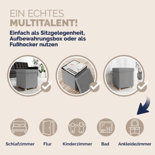 05_109924_on_dts_de.jpg Taburet pliabil din catifea gri, 42x38x38cm