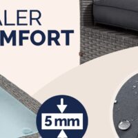Mobilier de grădină din poliratan, 4 piese, canapea, scaune gri/antracit