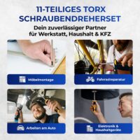 06_102580_dts_de.jpg Set de șurubelnițe Torx, 11 piese, oțel crom-vanadiu