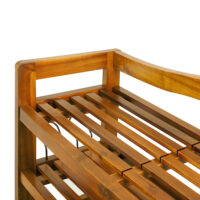 Suport pentru pantofi din lemn de salcâm, 95x26x82cm