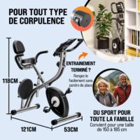 Bicicletă de fitness Eagle cu 4 senzori de puls, compatibilă cu aplicația