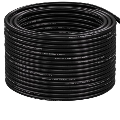 Set premium de curățare a țevilor, 5 piese, negru, 15 m