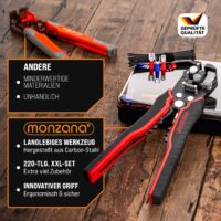 Set de dezizolator de sârmă, 220 de bucăți
