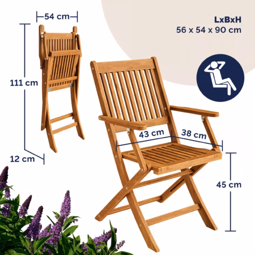 06_992819_on_dts_amz_high_de Set mobilier grădină din lemn acacia Sydney Komfort, 5 piese, pliabil – masă + 4 scaune