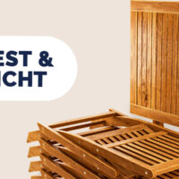 Set de scaune de grădină Sydney, 5 piese, lemn de salcâm, certificat FSC®