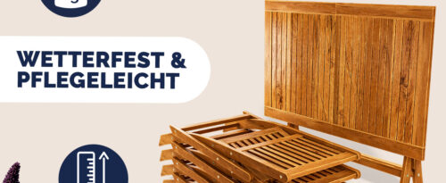 Set de scaune de grădină Sydney, 5 piese, lemn de salcâm, certificat FSC®