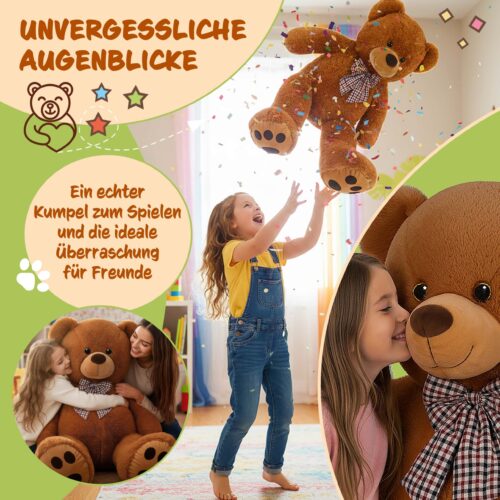 Ursuleț de pluș XXXL maro 175 cm