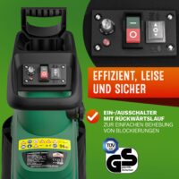 Tocător silențios pentru crengi de până la 44 mm, 3100 W, 2 saci de colectare de 60 l, 17 kg