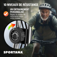 Bicicletă de fitness pliabilă Eagle 3 cu senzori de puls