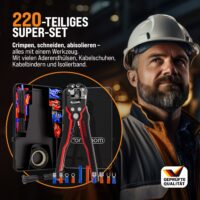 Set de dezizolator de sârmă, 220 de bucăți