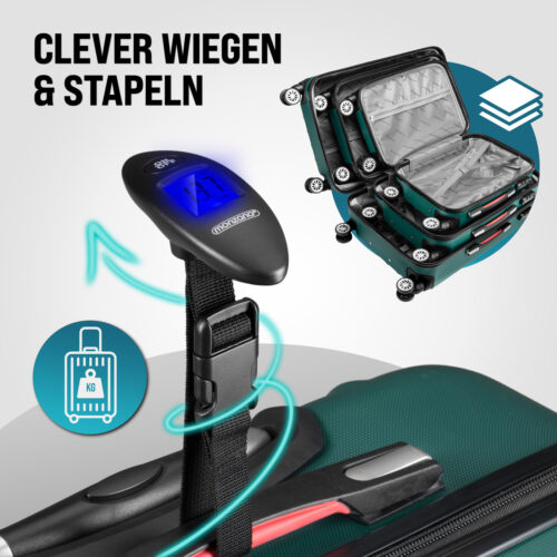 07_109980_on_dts_web_low_de.jpg Set valize rigide, 3 piese, cu accesorii, roți 360°, ABS verde