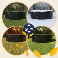 Husă pentru insulă solară, antracit, Ø236x67cm, coloană de apă 9100mm