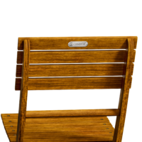 Set de scaune de grădină din 3 piese, lemn de salcâm, certificat FSC®, pliabil