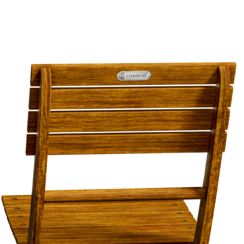Set de scaune de grădină din 3 piese, lemn de salcâm, certificat FSC®, pliabil